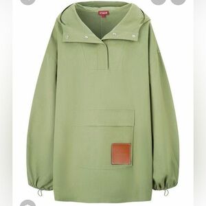Staud deck anorak Green Hooded Pullover